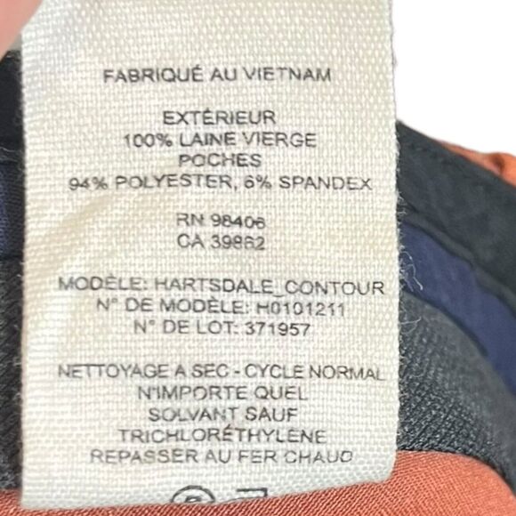 Theory Hartsdale Contour Wool Trousers Rust Women’s Size 4 Cropped Career - Picture 12 of 12